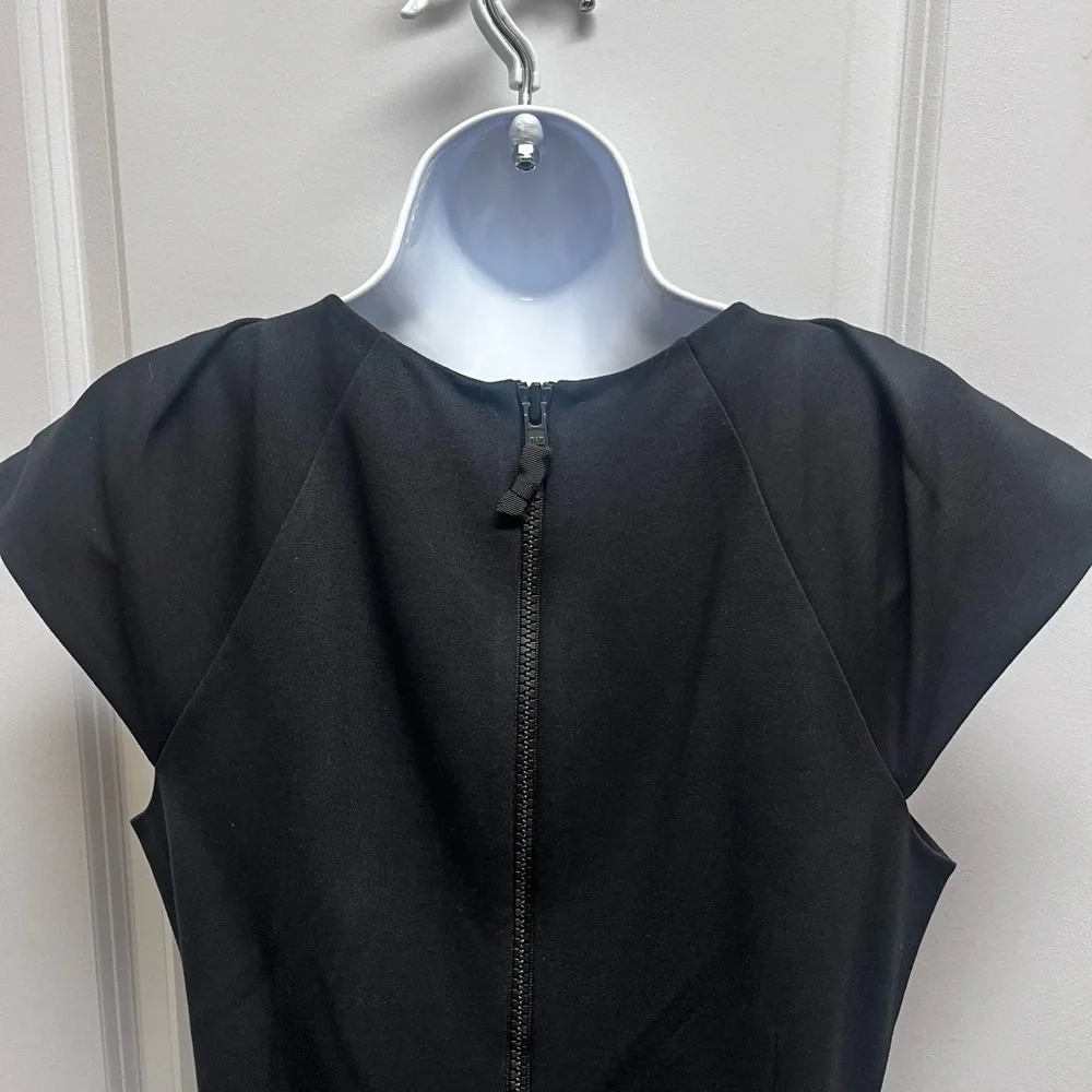 Kate Spade New York Black Cap Sleeve Sheath Dress - Size 8